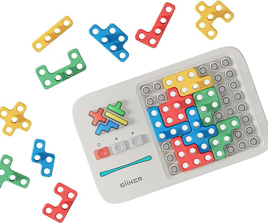 GiiKER Super Blocks Puzzle Game, 1000+ Leveled Up Electronic Brain Game for Kids