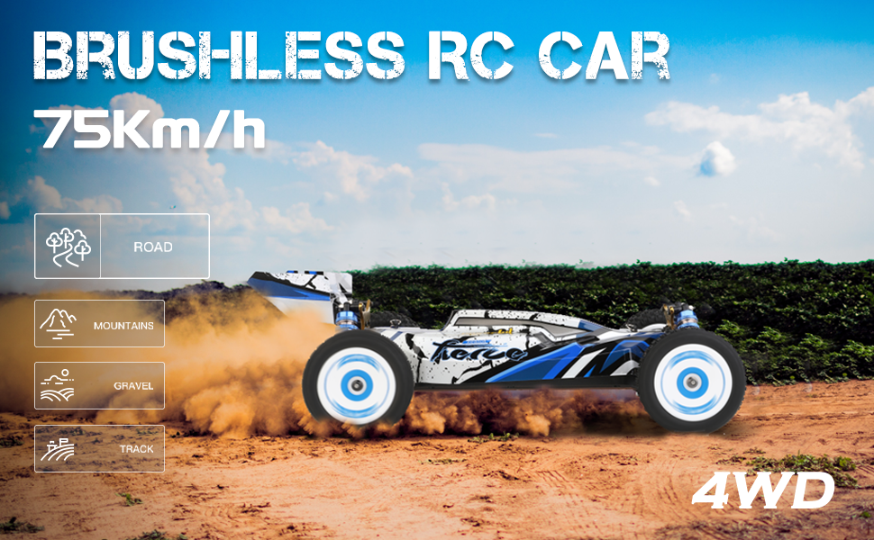 WLtoys 124017 1:12 2.4GH 4WD RC Car 75km/h Speed Off-Road RTR Metal Chassis V2T8