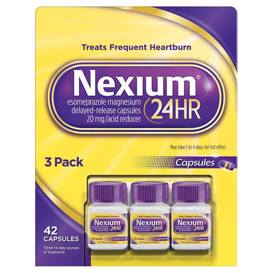 Nexium 24HR Acid Reducer 20 mg., 42 Capsules