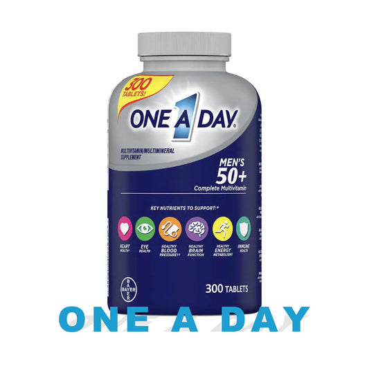 One A Day Men's 50+ Healthy Advantage Multivitamin,（ 300 Tablets）